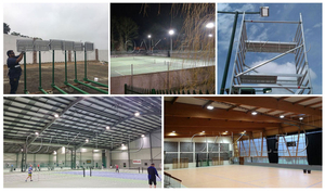 V&auml;lise LED tennisev&auml;ljaku valgustus